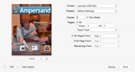 NOW I can route properly to my paper trays.